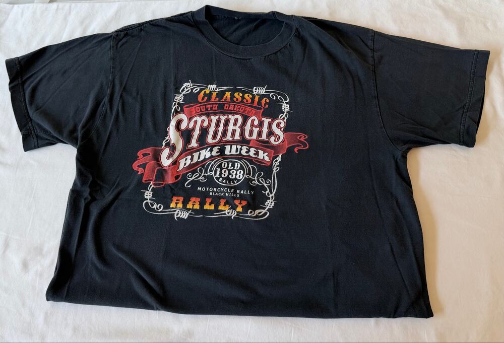 Classic Sturgis South Dakota Bike Week Black Short Sleeve T-Shirt Men’s Size L